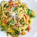 Guilt-Free Garlic Parmesan Zucchini Noodles Pasta